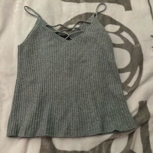 American Eagle Outfitters Gray Ribbed Camisole